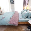【LUST生活寢具】《維尼斯湖水》100%純棉、雙人5尺精梳棉床包/枕套組《不含被套》、台灣製