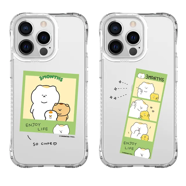 【TOYSELECT】iPhone 13 Pro 6.1吋 3MONTHS可愛拍貼系列抗黃防摔iPhone手機殼