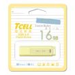 【TCELL 冠元】3入組-USB2.0 16GB 文具風隨身碟-奶油色