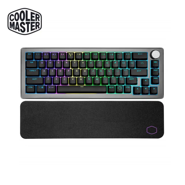 【CoolerMaster】CK721 茶軸無線RGB機械式中文鍵盤(太空灰)