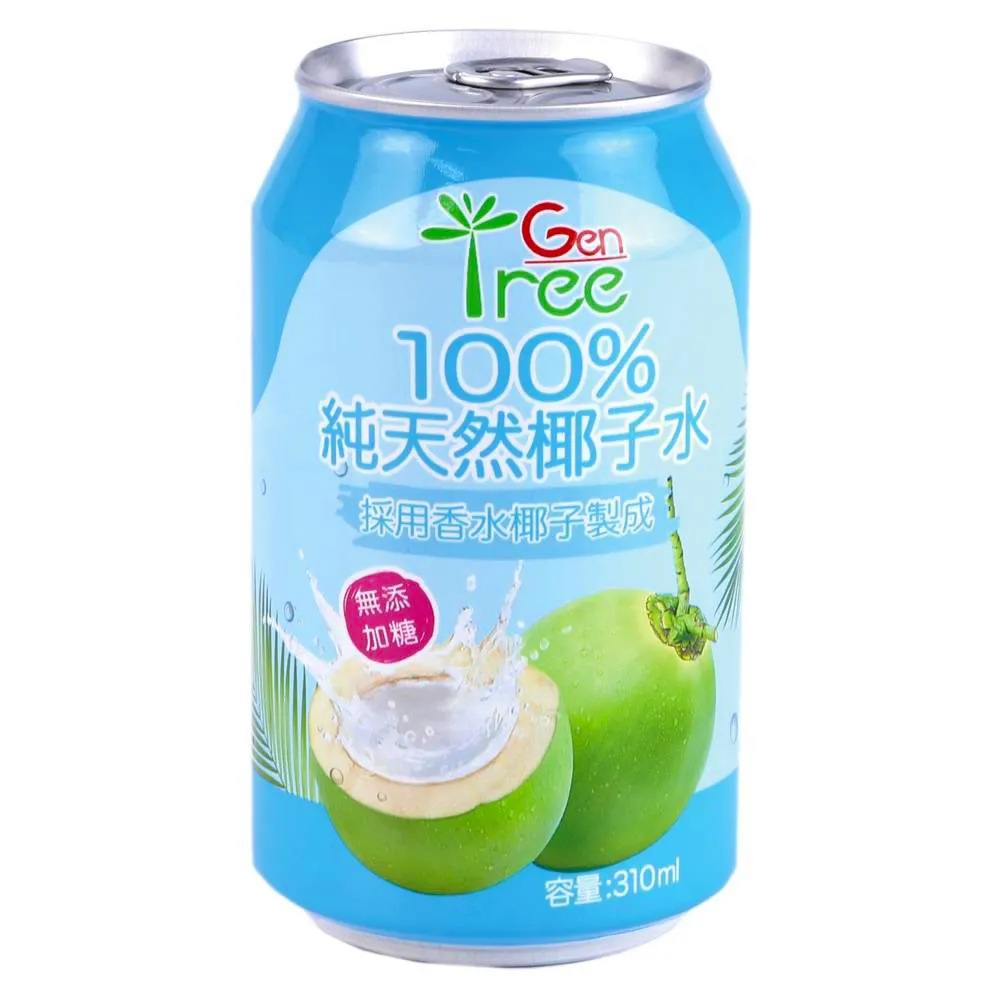 【GenTree金樹】100%椰子水 24瓶/箱(310ml/瓶)