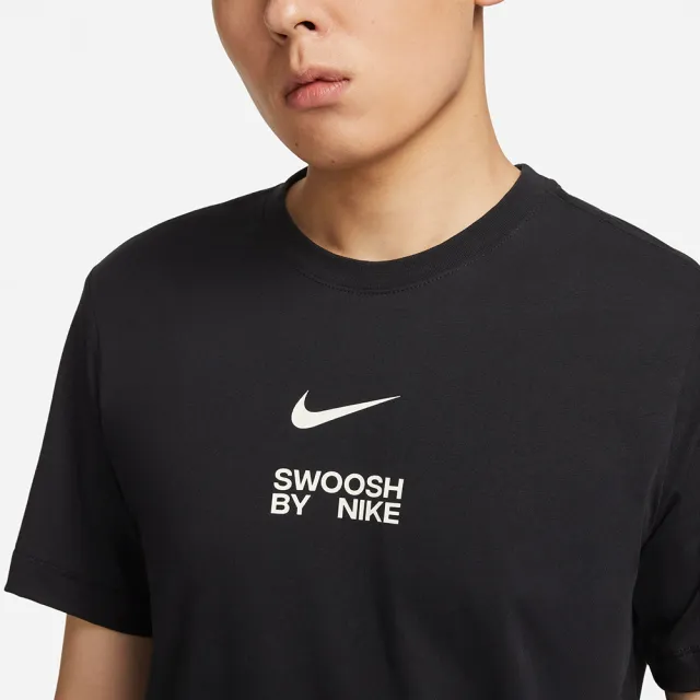 【NIKE 耐吉】上衣 男款 短袖上衣 運動 AS M NSW TEE BIG SWOOSH LBR 黑 FD1245-010