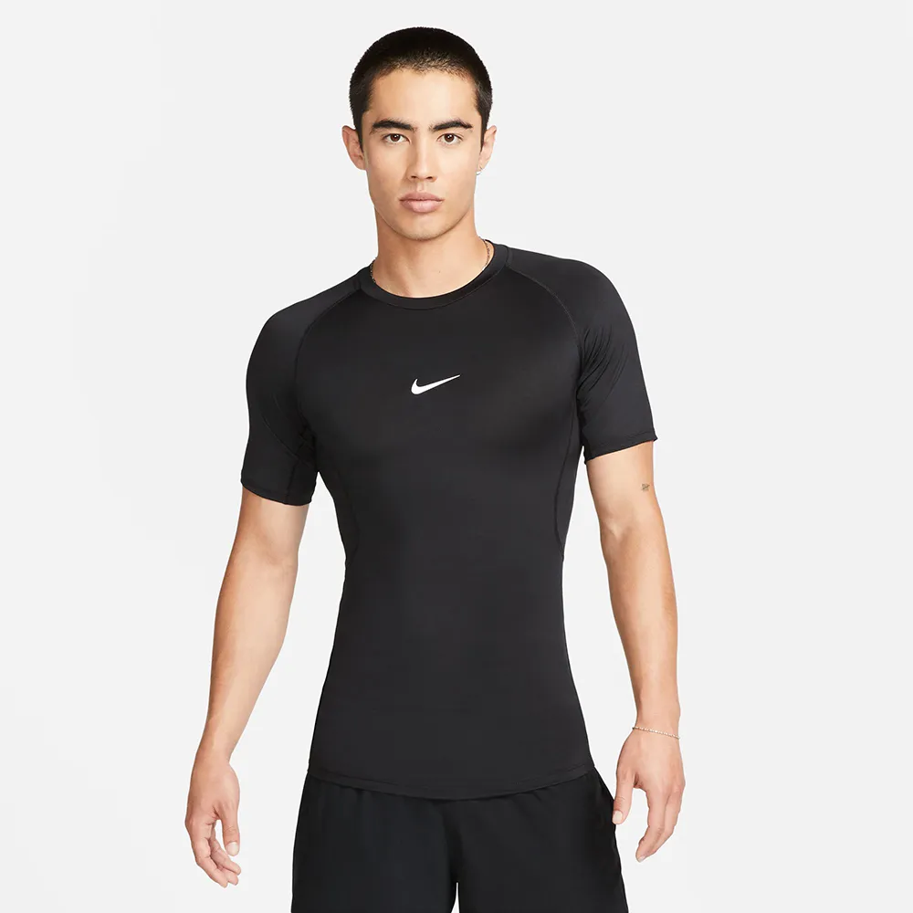 【NIKE 耐吉】上衣 男款 短袖上衣 運動 緊身 AS M NP DF TIGHT TOP SS 黑 FB7933-010