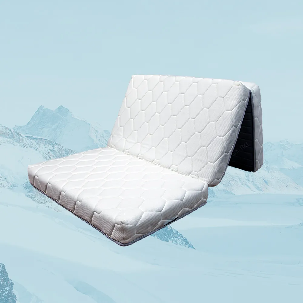 【obis】One Cool 冰峰涼感天絲超舒適獨立筒三折床墊(單人3×6.2尺)