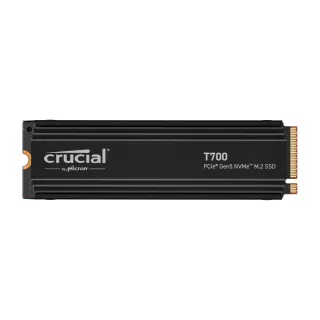 【Crucial 美光】T700 含散熱片 2TB PCIe Gen5 NVMe M.2 固態硬碟 SSD(T7005-2TB)