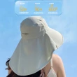 【美娜甜心】女神系大帽簷加長護頸披肩防曬帽 抗UV涼感透氣遮陽帽 小臉帽F206
