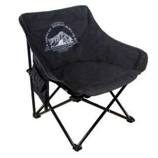 【Camping Ace】彎月戰術椅-2入組.折疊露營椅.童軍椅.折合椅.休閒椅.月亮椅(ARC-883N 武士黑)