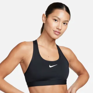 【NIKE 耐吉】運動內衣 女款  中度支撐 AS W NK SWSH MED SPT BRA 黑 DX6822-010(X986)