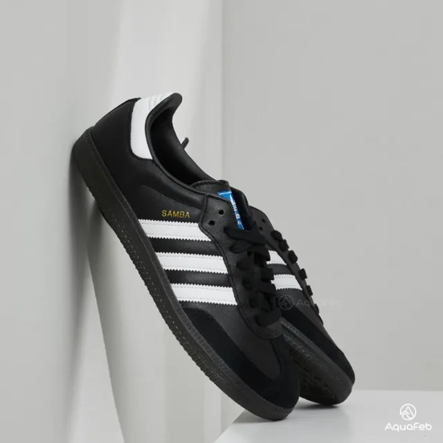 adidas 愛迪達 Originals Samba OG 男鞋 黑色 焦糖黑底 經典 麂皮 復古 經典 休閒鞋 B75807