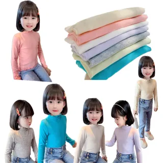 【安朵童舖】現貨韓版女童薄款花邊長袖上衣兒童木耳邊打底上衣打底衫內搭衣童裝(01)