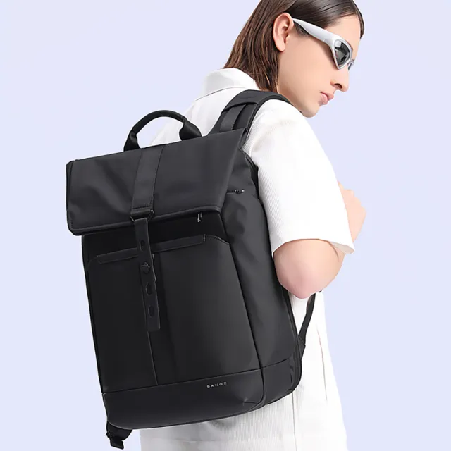 【leaper】時尚高機能大容量商務休閒旅遊15.6吋筆電防水雙肩後背包