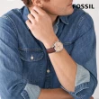 【FOSSIL 官方旗艦館】Neutra 氣質雅仕三眼計時指針手錶 棕色真皮錶帶 44MM FS5982