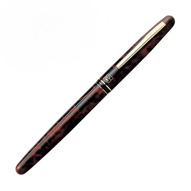 【Kuretake 吳竹】萬年毛筆 漆調茶軸 /支 DU143-15C(日本製)