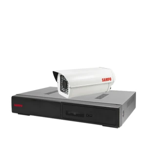 【SAMPO 聲寶】監視器組合 4路1鏡 DR-TWEX3-4錄影主機 VK-TW2C98H 2百萬畫素紅外線攝影機 昌運監視器