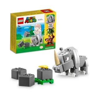 【LEGO 樂高】超級瑪利歐系列 71420 犀牛蘭比(動物玩具 任天堂 禮物)