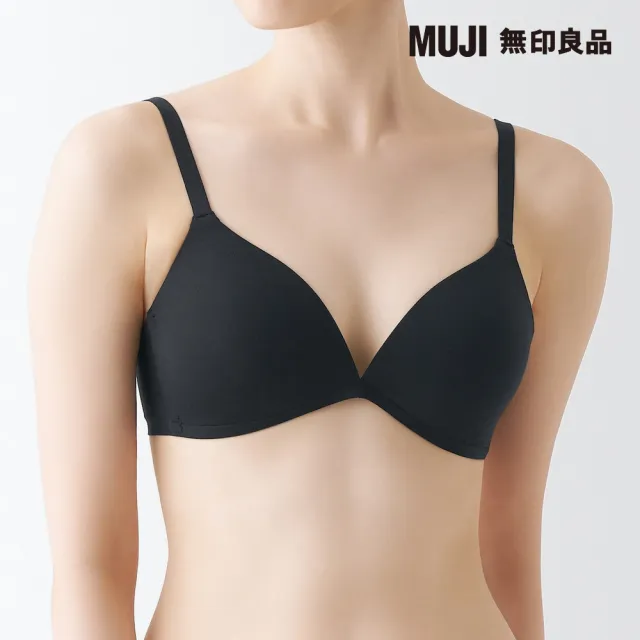 【MUJI 無印良品】女棉混彈性無鋼圈一體成形胸罩(共3色)