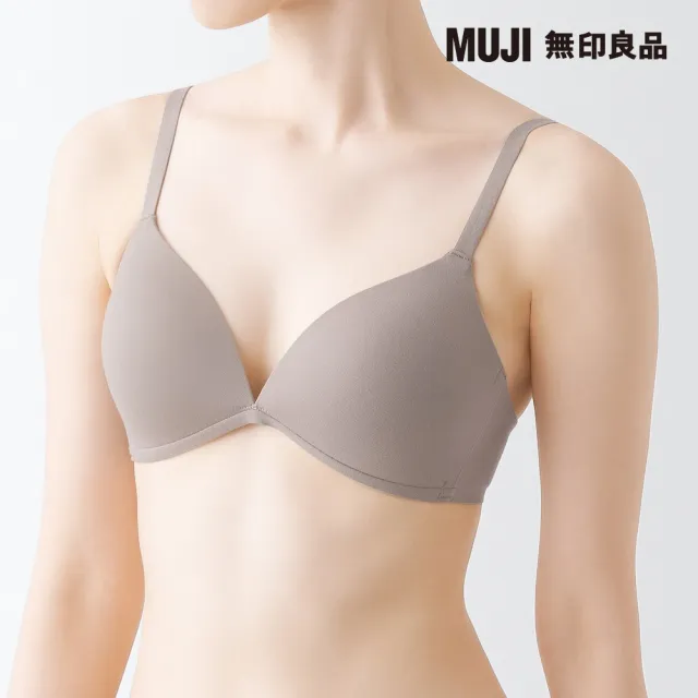 【MUJI 無印良品】女棉混彈性無鋼圈一體成形胸罩(共3色)