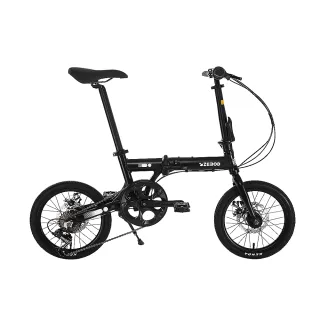 【ZEBOD】Terra 6S輕量化鋁合金 16吋折疊腳踏車(Shimano 外6速/前後雙碟)