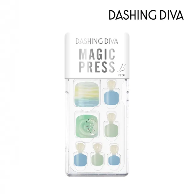 【DASHING DIVA】MAGICPRESS足部薄型美甲片_治癒世界