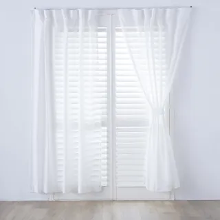 【特力屋】日本遮像遮熱蕾絲窗紗290x210cm現代簡約