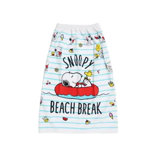【SNOOPY 史努比】SHO-BI 粧美堂  可圍式浴巾 90*120cm 游泳圈