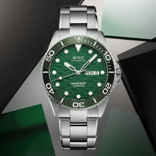 【MIDO 美度】廣告款 OCEAN STAR 海洋之星 陶瓷錶圈 潛水機械腕錶(M0424301109100)