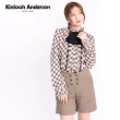 【Kinloch Anderson】質感雙排釦後鬆緊短褲  金安德森女裝(KA0255209 綠/黑)