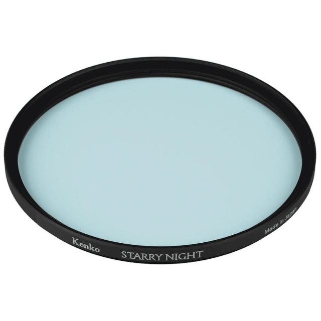 Kenko肯高 STARRY NIGHT 55mm 特殊濾鏡專為星空攝影設計，捕捉璀璨夜景與流星軌跡。多層鍍膜提升透光率，減少反光與鬼影；超薄鏡框確保廣角無邊緣幹擾。日本原裝進口，精湛工藝守護您的相機鏡頭，是夜拍愛好者必備神器。提升照片品質，完美呈現星河美景！