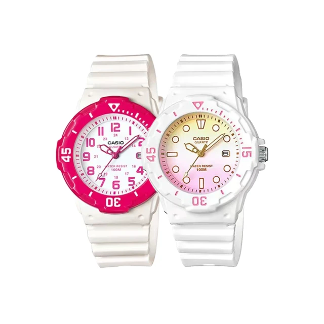 【CASIO 卡西歐】LRW-200H 時尚活力亮面錶帶輕巧防水手錶(輕巧防水手錶)