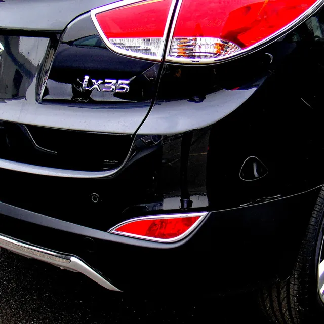 【IDFR】Hyundai 現代 2010~2015 ix35 鍍鉻銀 後霧燈框 後反光片框(後保險桿反光片飾框)
