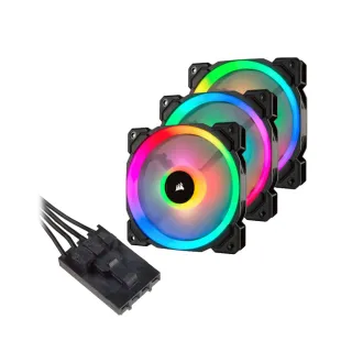 【CORSAIR 海盜船】LL120 120mmRGB LED 機殼風扇*3+控制器