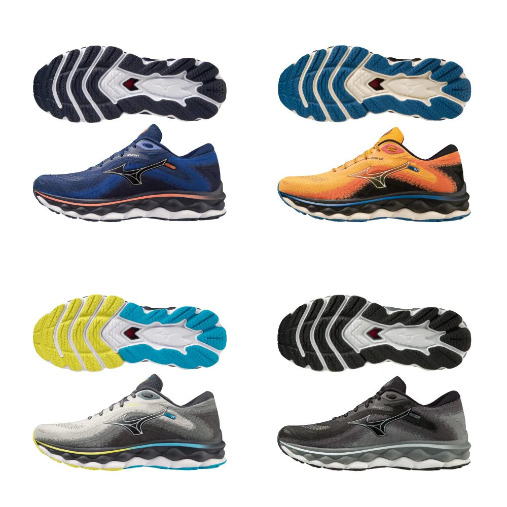 【MIZUNO 美津濃】WAVE SKY 7 男款慢跑鞋 J1GC2302XX J1GC2311XX 任選一件(慢跑鞋)