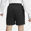 【NIKE 耐吉】短褲 NSW Phoenix 高腰 黑 寬鬆 女款 褲子 小勾 抽繩 開衩(DQ5718-010)