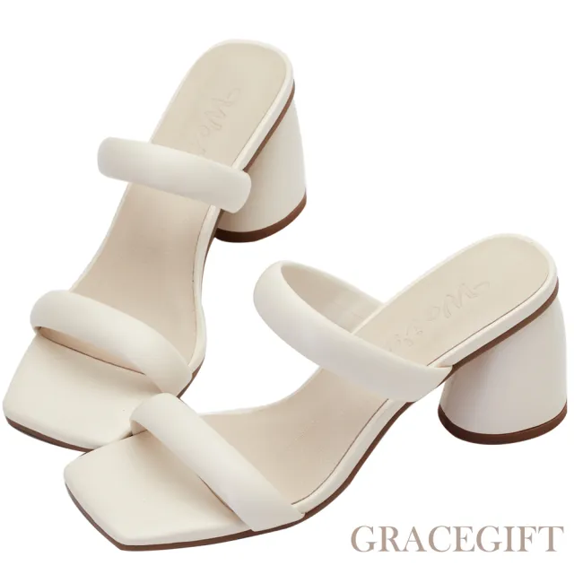 【Grace Gift】唐葳訂製-光輝盛夏泡泡高跟拖鞋