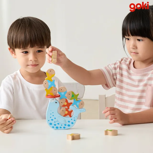 【goki】海豹疊疊樂(可愛木製桌遊)