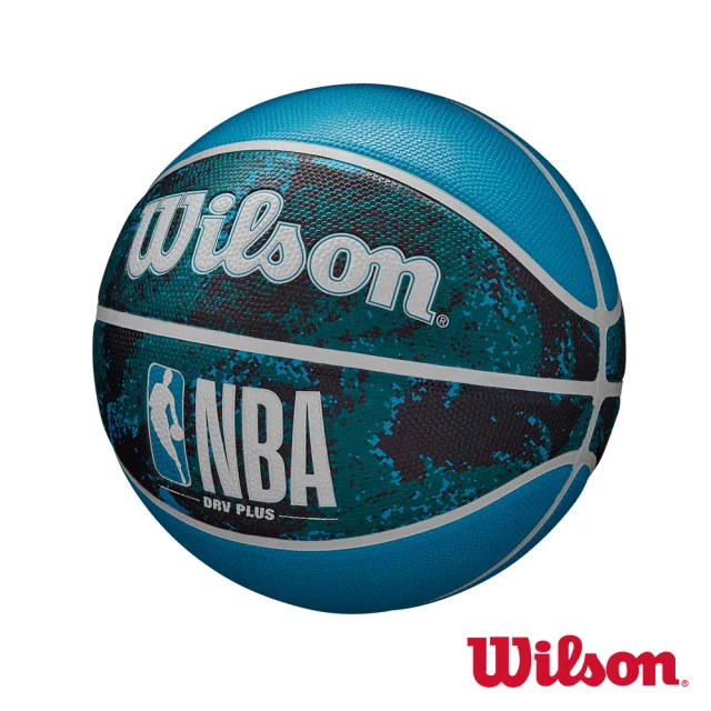 【WILSON】NBA DRV系列 PLUS VIBE 黑藍 橡膠 籃球(7號球)