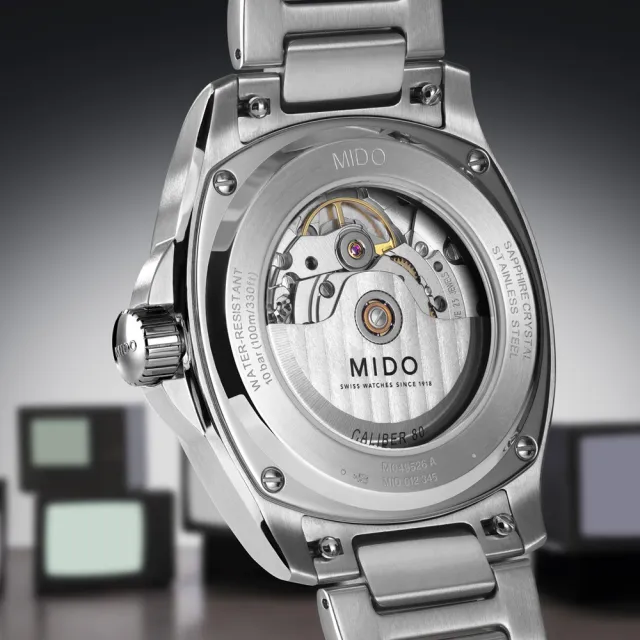 【MIDO 美度】官方授權  Multifort 先鋒系列 TV Big Date 大日期窗機械錶(M0495261104100)