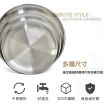 【DIBOTE 迪伯特】304不鏽鋼餐盤-2入組(14cm)