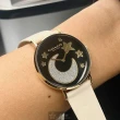 【COACH】COACH手錶型號CH00128(黑色錶面金色錶殼白真皮皮革錶帶款)