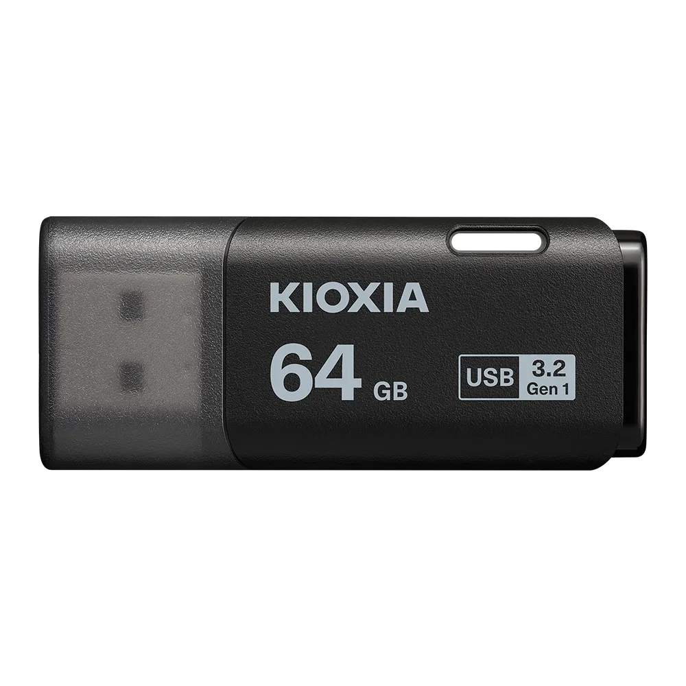 【KIOXIA  鎧俠】U301 USB3.2 Gen1 64GB 隨身碟 黑