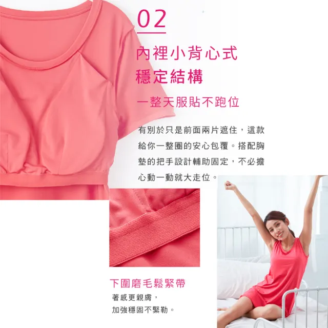 【iFit 愛瘦身】Fitty 冰紛兩用型 Bra-Top－短袖長版上衣