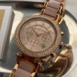 【Michael Kors】MK手錶型號MK06907(玫瑰金色錶面玫瑰金錶殼玫瑰金粉紅精鋼錶帶款)