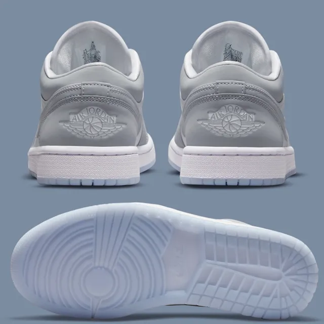 NIKE 耐吉】休閒鞋Air Jordan 1 Low W Wolf Grey White 小Dior 灰白女