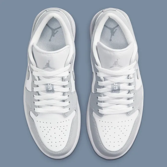 【NIKE 耐吉】休閒鞋 Air Jordan 1 Low W Wolf Grey White 小Dior 灰白 女鞋 DC0774-105
