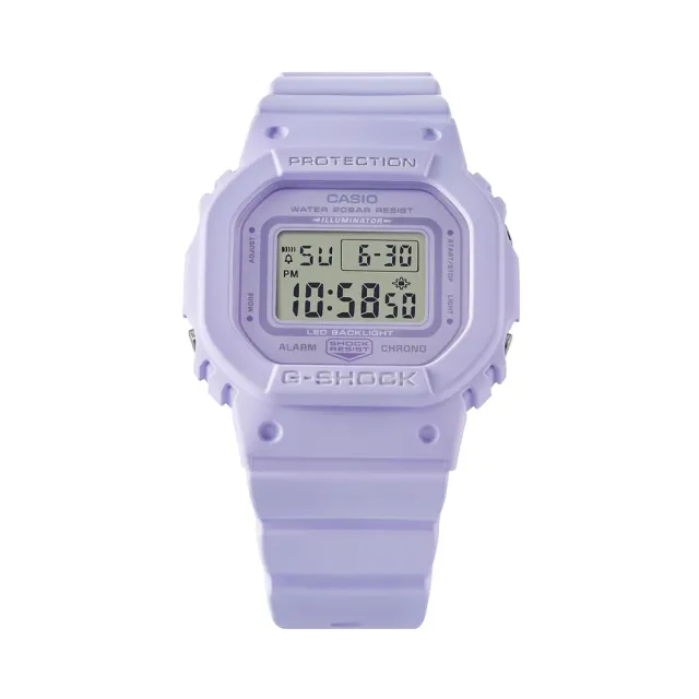 【CASIO 卡西歐】G-SHOCK 休閒百搭 經典電子錶_紫_GMD-S5600BA-6_40.5mm