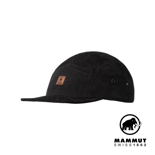 【Mammut 長毛象官方直營】Cord Cap 休閒棉質露營帽 黑色 #1191-01710