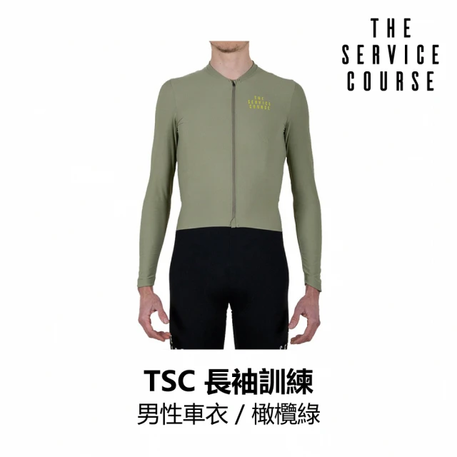 【The Service Course】長袖訓練男性車衣 / 橄欖綠(B6SC-LTJ-OL0XXM)