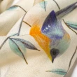 【愛爾蘭 Galway】美麗諾羊毛圍巾 樹梢小鳥(65x180cm)