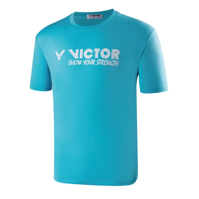 【VICTOR 勝利體育】VICTOR 印花 T-Shirt 中性(T-11102 A/B/C/D/F 白/寶藍/黑/橘紅/湖水藍)