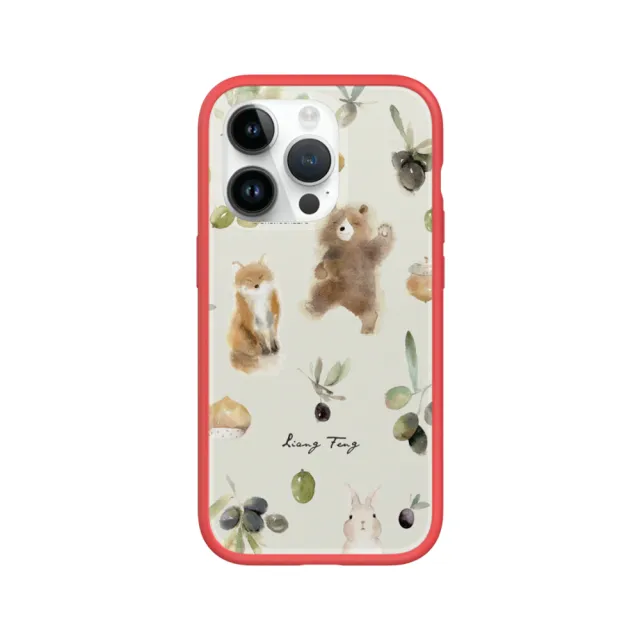 【RHINOSHIELD 犀牛盾】iPhone 14/Plus/14 Pro/Max Mod NX手機殼/涼丰系列-橄欖與動物們(涼丰)